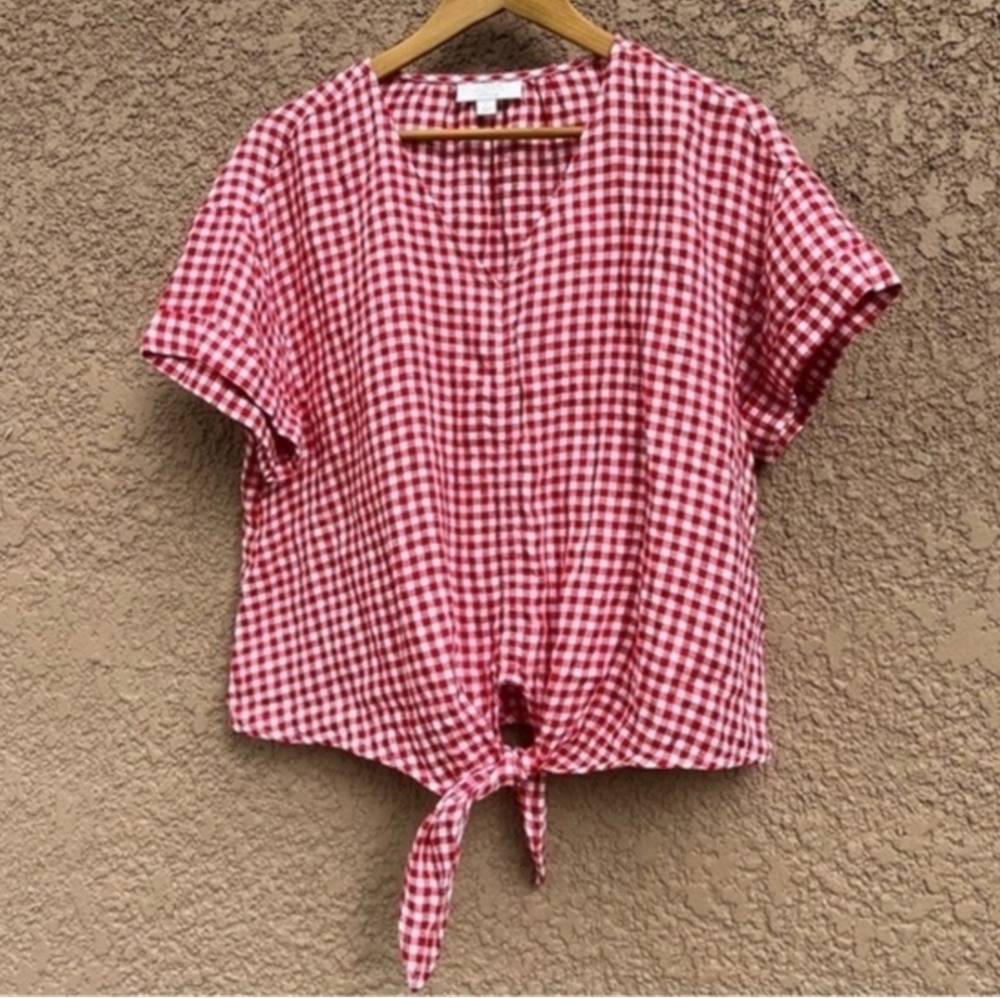 Charter Club Luxury Checkered Top